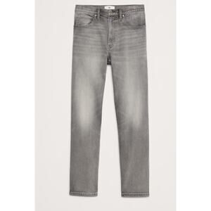 NWT Banana Republic Jeans Mens 38x34 Authentic Straight Light Gray Wash Denim‎